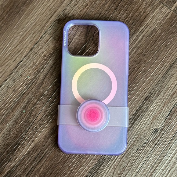 EUC PopSocket Pastel Ombre iPhone 14 Pro Max Case - Picture 1 of 7